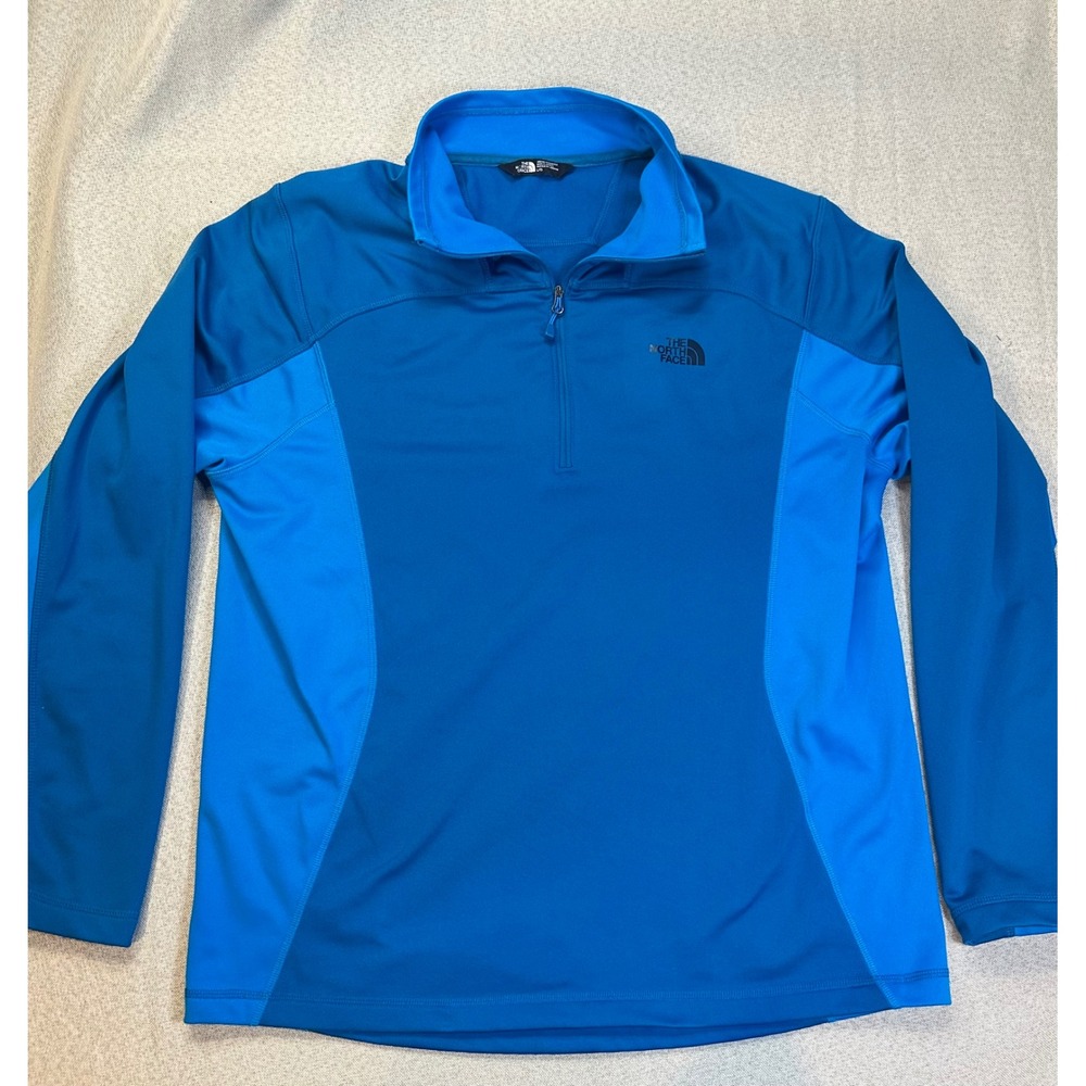 The North Face Mens Blue Quarter Zip Pullover Active Top NF00CP4A Size L
